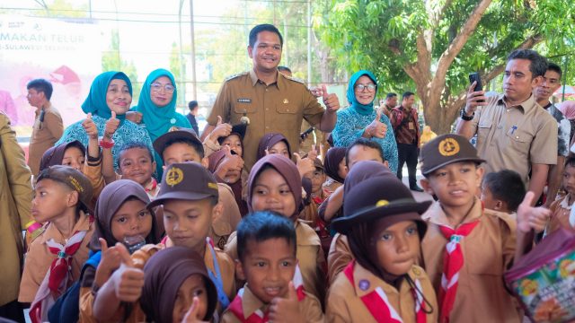 Dukung Gerakan Peduli Stunting, Bupati Bantaeng Hadiri Gerakan Gemar Makan Telur