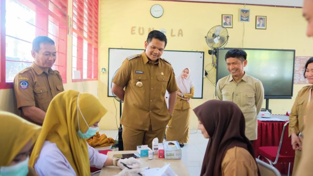 Dukung Program ANDALAN SEHATI, Bupati Bantaeng Hadiri Skrining Kesehatan di SMA Negeri 1 Bantaeng