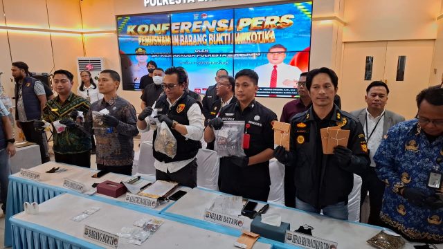Lapas Batam Hadiri Pemusnahan Barang Bukti Narkotika di Polresta Barelang.
